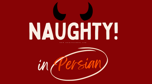 How to say 'Naughty' 😉 & some more sweet nothings in Persian